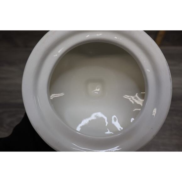 Real Home Vintage Style Christmas Tree Ornament Cookie Jar Earthenware Holiday - Picture 15 of 16